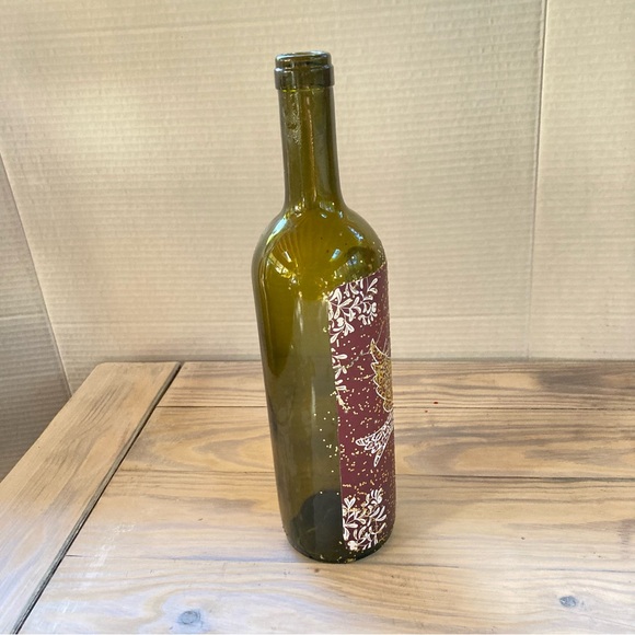 Lovely DOVE Bird Lit Up Cork Green Wine Bottle Festive Winter Holiday 12 “ Tall - Picture 4 of 10